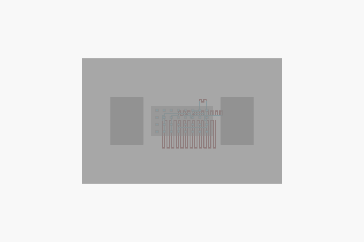 Top view of the Cocaine Urinalysis Chip, generated from OpenSCAD source