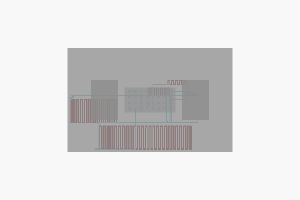 Top view of the Salicylate Urinalysis Chip, generated from OpenSCAD source